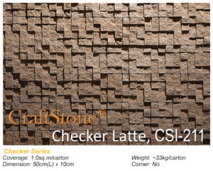 Checker Stone Cladding Latte CSI-211